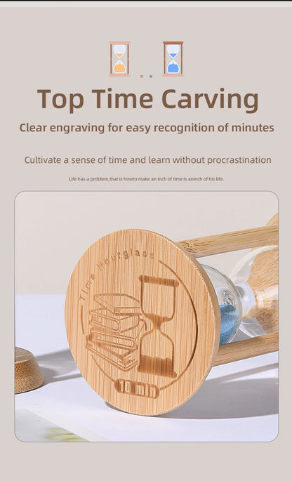 1PCS 3/5/10/15/30 Minutes Wooden Hourglass Timer Home Living Room Desktop Decoration Children Birthday Gift Portable Sand Clock