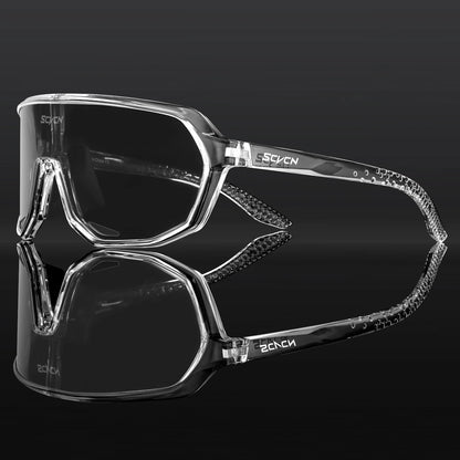SCVCN Cycling Glasses Outdoor Sports Bicycle Sunglasses UV400 Running Eyewear Men MTB Cycling Sunglasses Road Bike Glasses