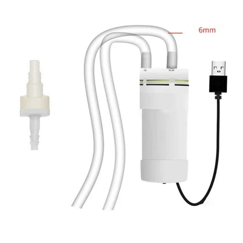 New Fish Tank Water Changer 5V 2A Electric Suction Plus Drainer USB Connector Small Vacuum Mini Powerful Electric Water Pump