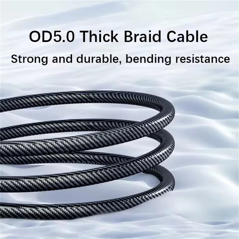 NNBILI 100W USB C 120W USB A Charging Cables with LED Display Screen, USB C=C-C，USB A=A-C, Not for Xiaomi iPhone Samsung