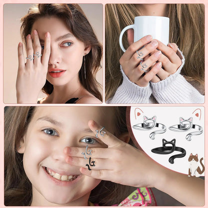 2pcs Adjustable Knitting Crochet Loop Ring Knittied Yarn Guide Finger Faster Holder Thimble Crocheters Thread Ring Sewing Tools