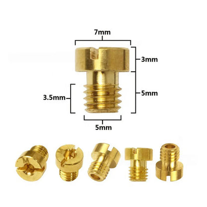 10/5pcs Carburetor Main Jet 5mm M5 Thread 5x0.75 for Dellorto SHA PHBG NC PHVA AD/DS Racing Carb JNC Injector Nozzle Size