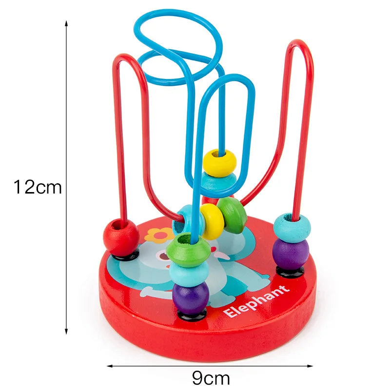 Hot Kids Montessori Wooden Toys Macaron Blocks Learning Toy Baby Music Rattles Graphic Colorful Wooden Blocks Educational Toy