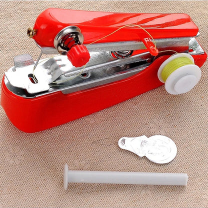 Portable Handheld Mini Sewing Machine, DIY Sewing Tools for Clothing Fabrics and Leather, Home and Outdoor Travel Sewing Tools