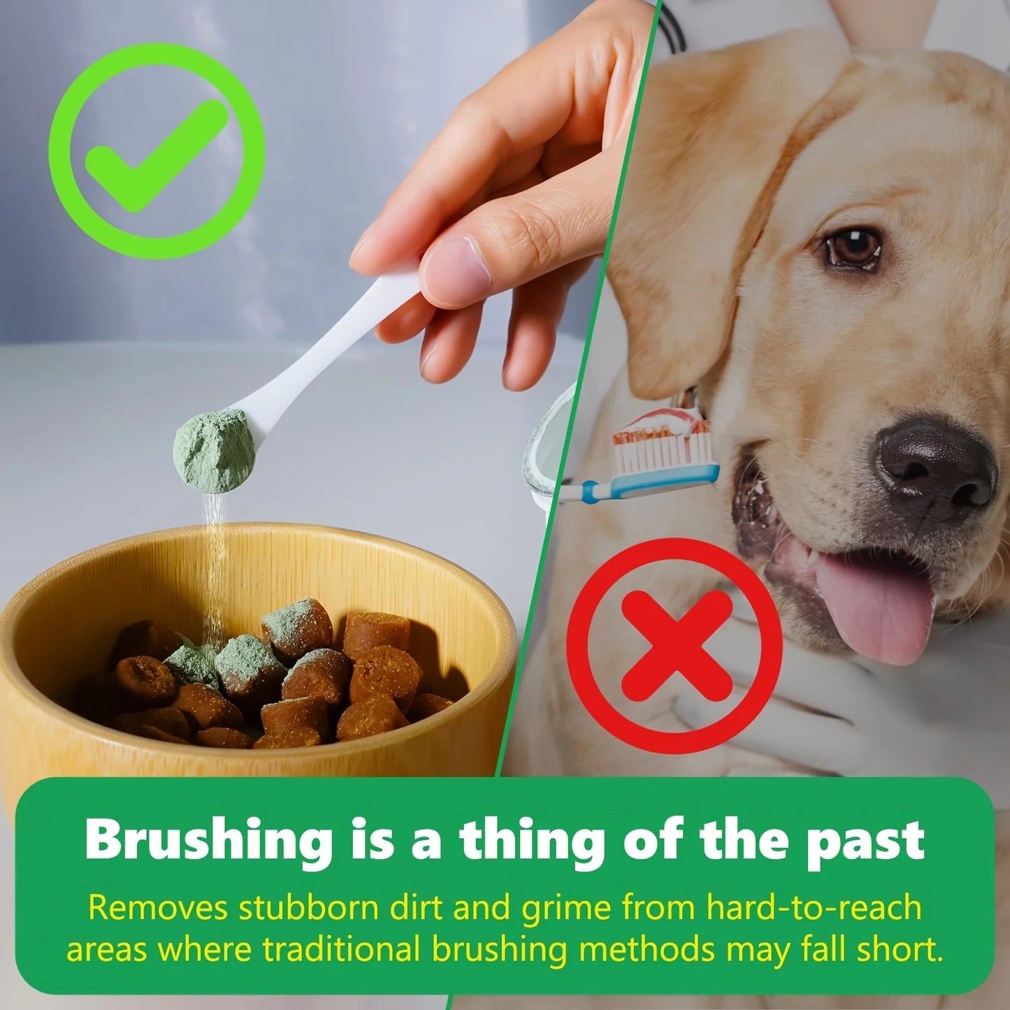 Pet Teeth Cleaning Powder, Oral Cleaning, New Bad Breath, Dogs Can Eat Teeth Cleaning Stones, Teeth Cleaning Powder
