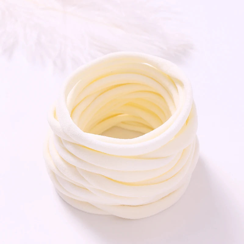 10pcs/lot Nylon Headband Baby Girl Accessories For Children's Hair Elastic Bands For Girls Toddler Headdress Baby Turban