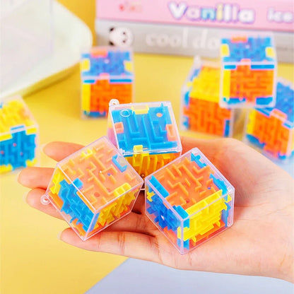 Fun 3D Cube Rolling Beads Maze Toys Boys Girls Birthday Wedding Guest Gift Giveaway Gift Stress Reliever Toys