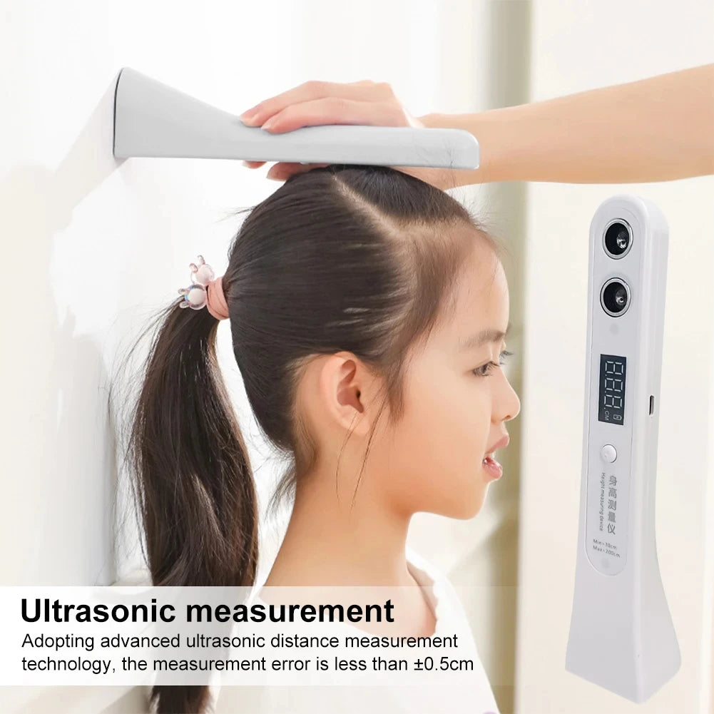Ultrasonic Digital Height Measuring Ruler High Accuracy Portable Height Measuring Device Electronic Height Ruler for Children