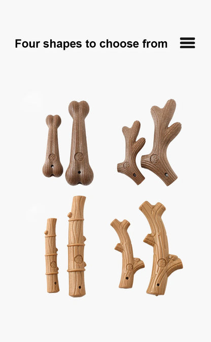New Pet Teeth Grinding Toy Dog Interactive Bone Training Toy Bamboo Cleaning Teeth Fixing Wear Resistant Pet Products