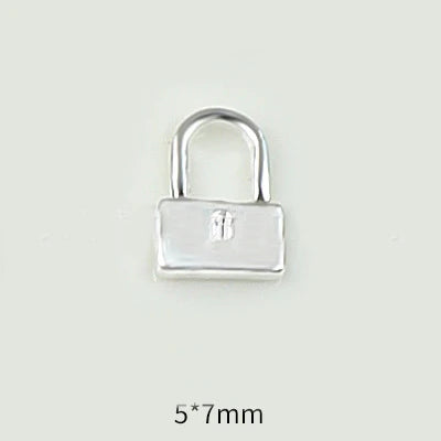 20pcs Alloy Key Lock Shape Nail Art Charm 3D Gold/Silver Iron Sheets Love Key Lock Nail Decor Parts DIY Luxury Nail Parts