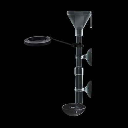 Acrylic Aquarium Fish Feeder Transparent Tube Telescopic Multifunctional  Fish Tank Food Dispenser with Feeding Ring