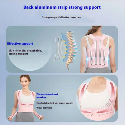 Back Brace and Posture Corrector for Women and Men Adjustable and Lightweight Straightener for Scoliosis Hunchback Correction