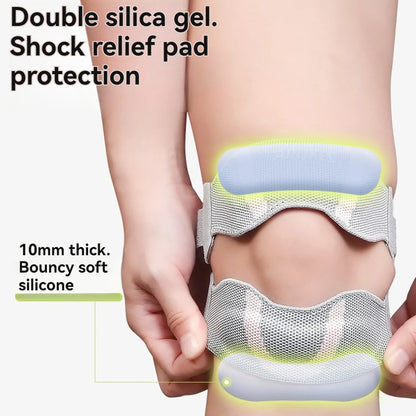 AOLIKES 1PCS Patella Knee Strap with Ergonomic Silicone Pad for Patellar Tendon Support, Adjustable Compression Knee Stabilizer