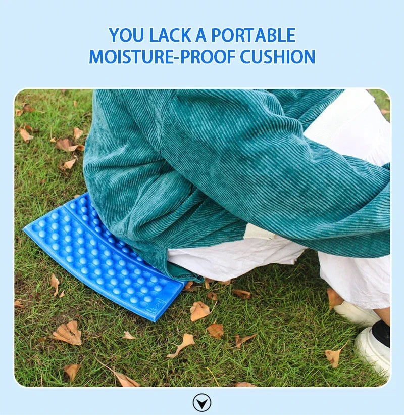 Honeycomb Massage Mat 6-Fold XPE Cushion Outdoor Hiking Camping Training Park Foldable Pillow Picnic Sitting Moisture-proof Pad