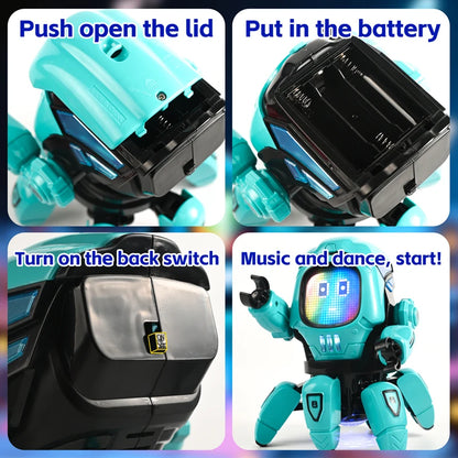 Electric Dancing Duck Robot Toy Duck Interactive Dancing Music Machine Duck With Flashing Lights Early Educational For Baby Kids
