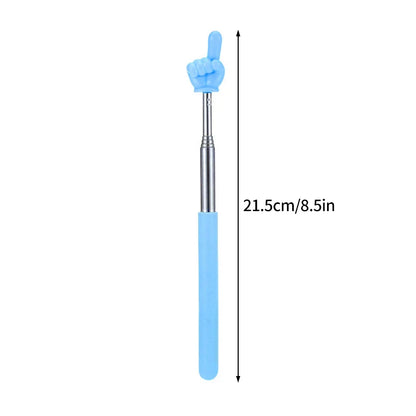 1pPointer Finger Stainless Steel Reading Sticks Telescopic Reading Finger Teaching Aids Gift for Teachers Pointer Finger Stick