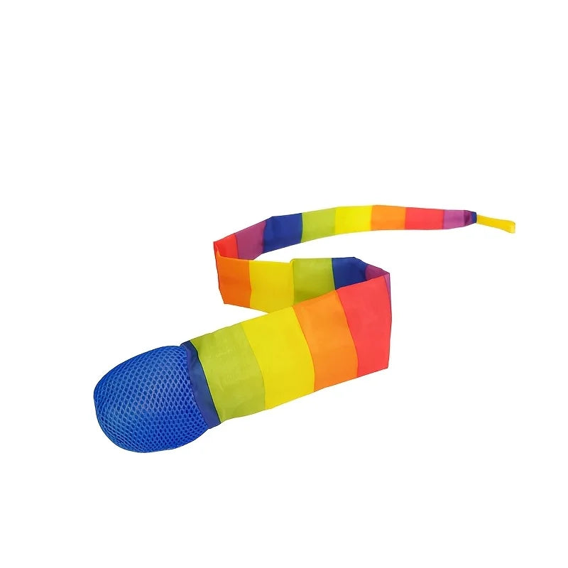 Rainbow Comet Ball Soft Tail 65cm Indoor Outdoor Play Ball Throwing Receiving Ball Park Sports Relax Coordination Training Ball