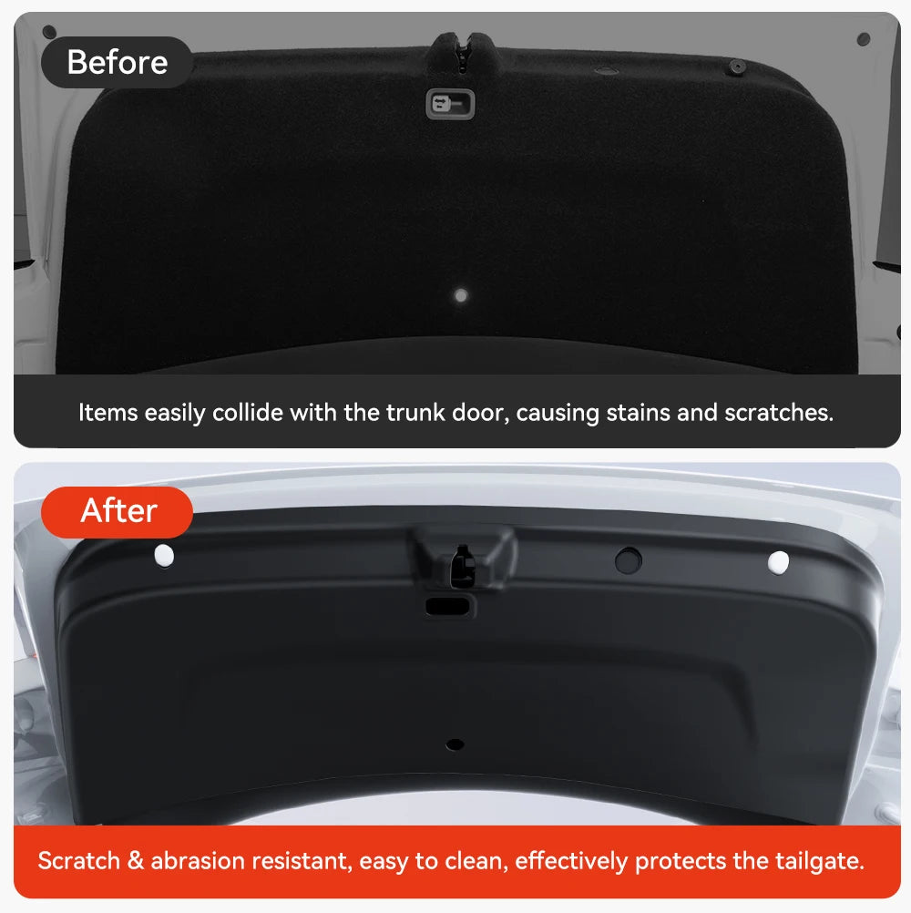 YZ for Tesla Model Y Juniper 2026 Car Trunk Tailgate Protection Pad Trunk TPE Anti-dirty  Waterproof Backplate Protective Pad