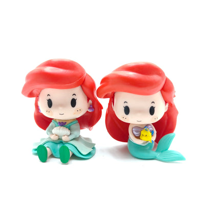 6 Pieces / Set Cartoon Princess Vinyl Figurine Cute Version Doll Action Figure Toys Collection Model Ornament