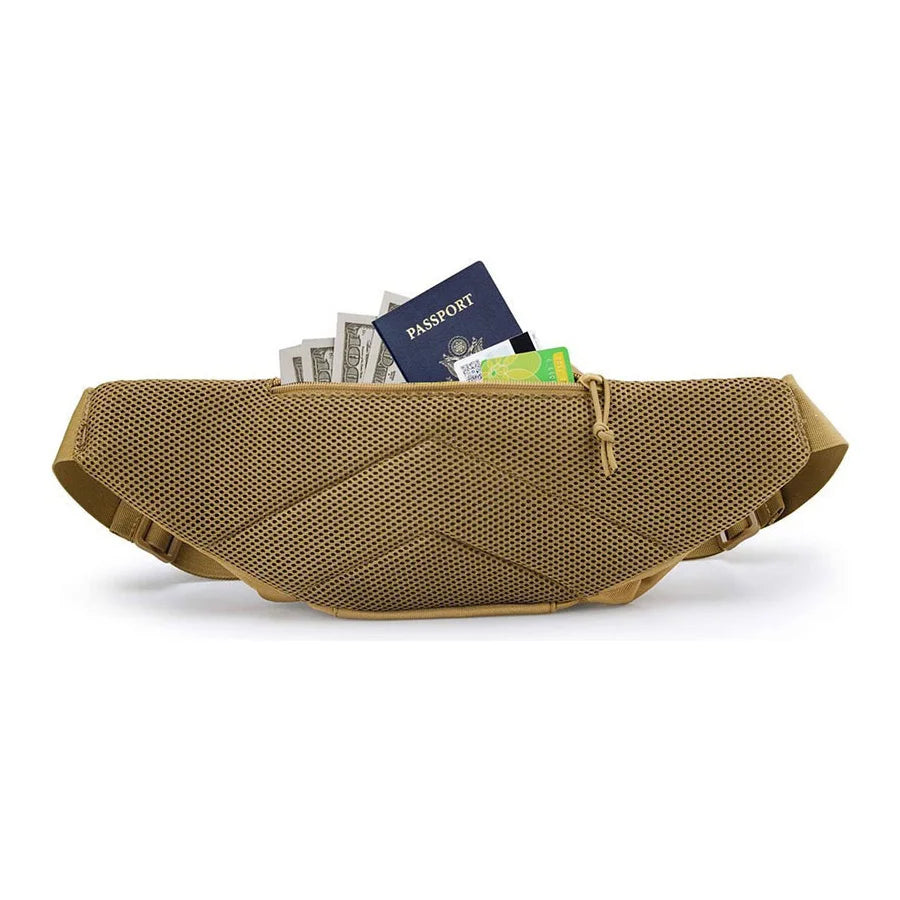 New Outdoor Multi functional Invisible Waist Attachment Bag for Men's Sports Storage Waist Bag Outdoor Tool Kit