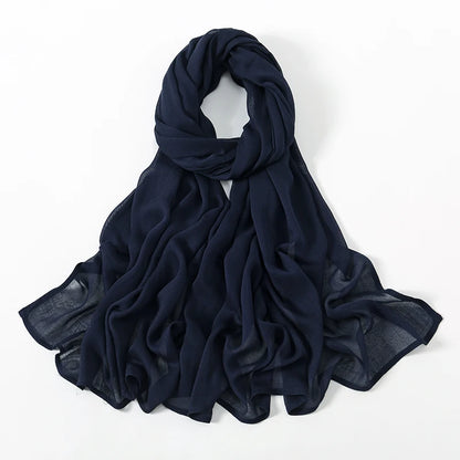Fashion Modal Hijab Rayon Cotton Shawls Muslim Hijabs For Women Plain Scarf Big Size Headscarf Islamic Turban Headband 190*85cm