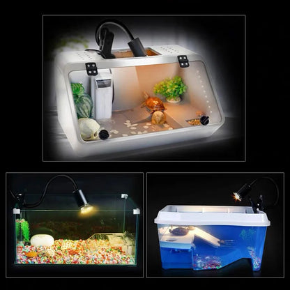 UVA+UVB Reptile Lamp Bulb Reptile Heat Lamp Turtle Basking Heating Light UV Light Bulb Amphibians Lizards Temperature Controller