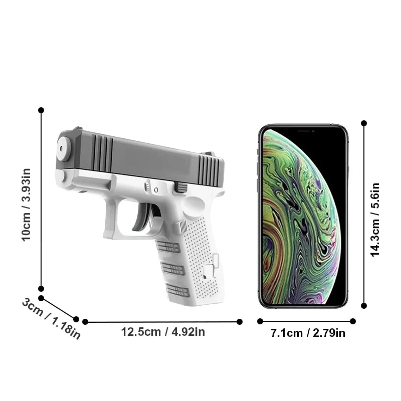 Hot selling mini handgun water gun, summer outdoor children's manual continuous firing toy water gun toy
