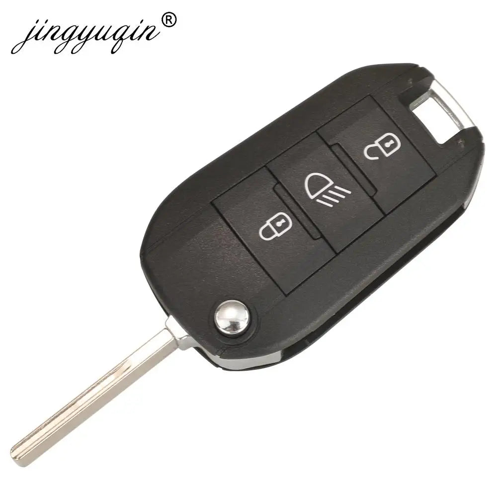 jingyuqin 433.92Mhz ID46-pcf7941 Car Remote Key 2/3 Buttons Fob For Peugeot 508 208 2008 301 308 5008 Citroen C-Elysee C4-Cactus