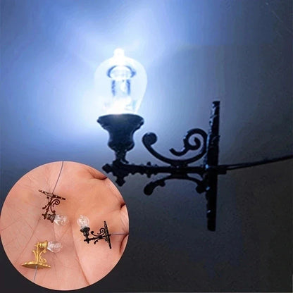 1Pc Model Wall Lamp Moss Micro Landscape Decoration Lamp Architectural Sand Table Model Wall Lamp Material