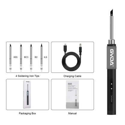 GVDA Electric Soldering Iron Welding Tool Ceramic Heater Welding Solder Rework Station Repair Heat Pencil Portable Soldering Pen