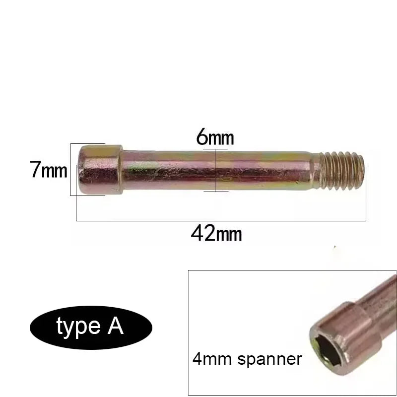 Motorcycle Lower Pump Disc Brake Pad Fixing Screw M8 M10 M7 Hexagonal Guide Bolt Guide Pin