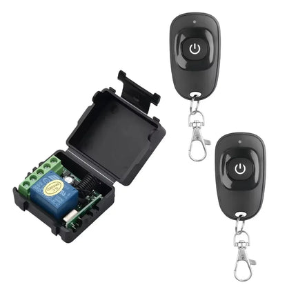 DC12V 433MHz RF Wireless Remote Control Switch 2 Channels Relay Receiver Diy Control for Garage Door Curtain Motor Light