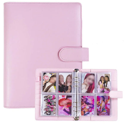 25pcs Page(4 Grids) Photo Card A5-Binder Kpop Photo Albums Idol Cards Loose-leaf Collect Book Binder Binder Photocard Holder