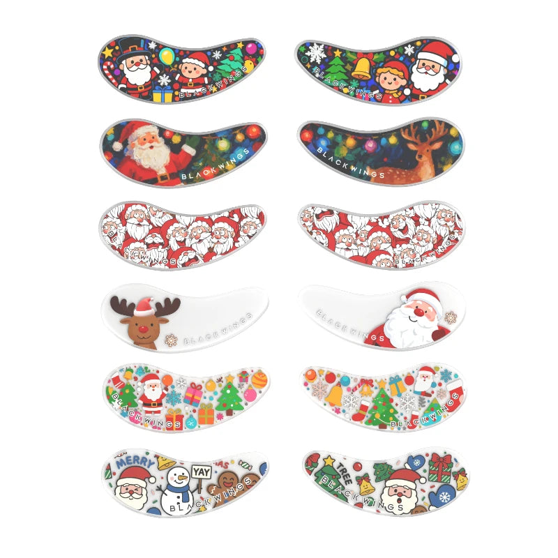 Blackwings 6 pairs of silicone eye patches are suitable for dark circles and puffy, reusable female cooling gel eye mask.