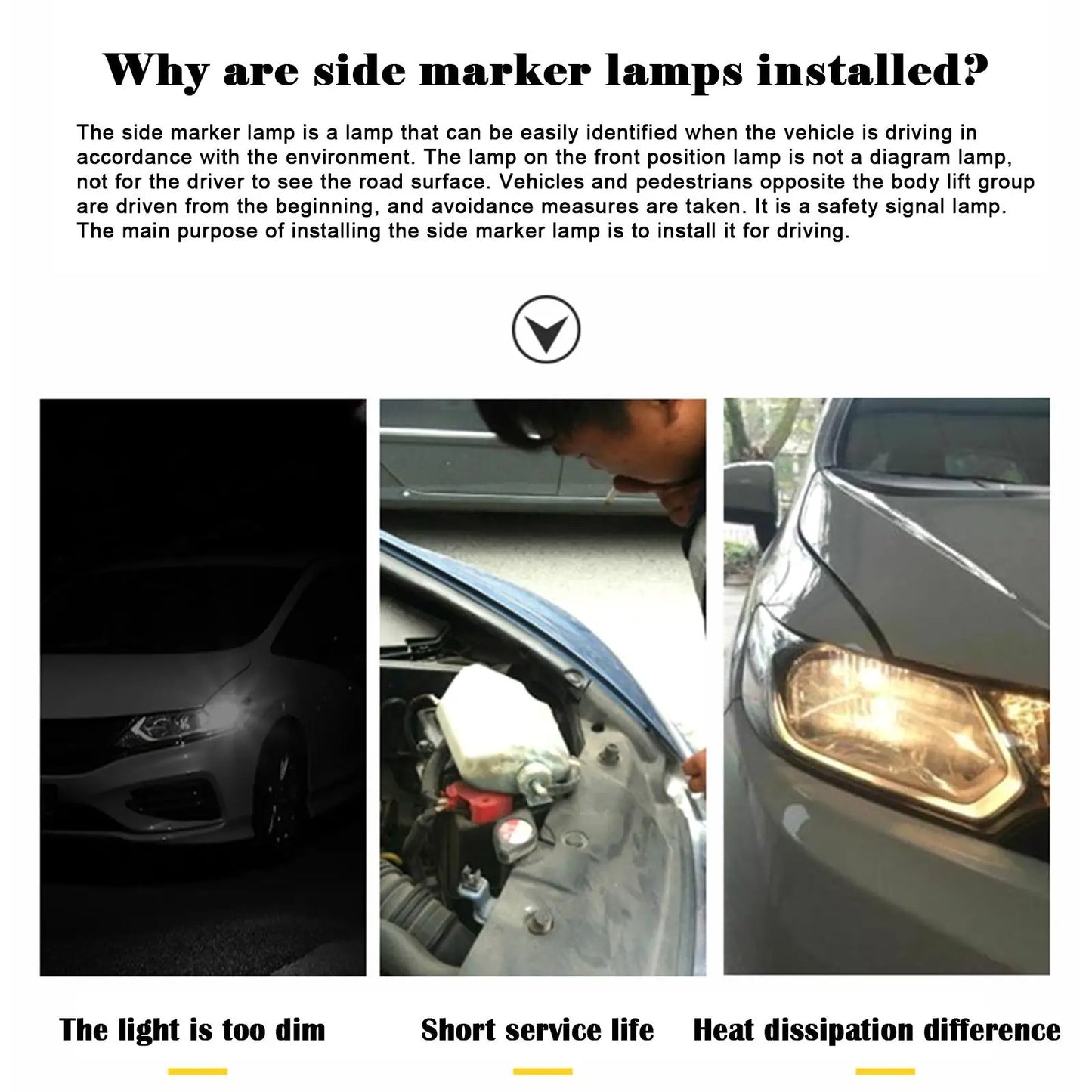 Width Light Modified Car Led Lens Bulb T10 Small Light Super Bright Car Exterior Lights Running Lights General Wholesale H11 H7