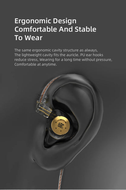 KZ EDX PRO 1DD Dynamic Drive Earphone HIFI Bass Music Earbud Sport Noise Cancelling Headset KZ EDXPRO ZSTX ZSN PRO ZAS ES4 SKS