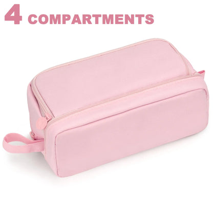 Large-Capacity Portable Pencil Case Minimalist Multi-Compartment Pencil Case Stationery Organizer Desktop Storage Pouch