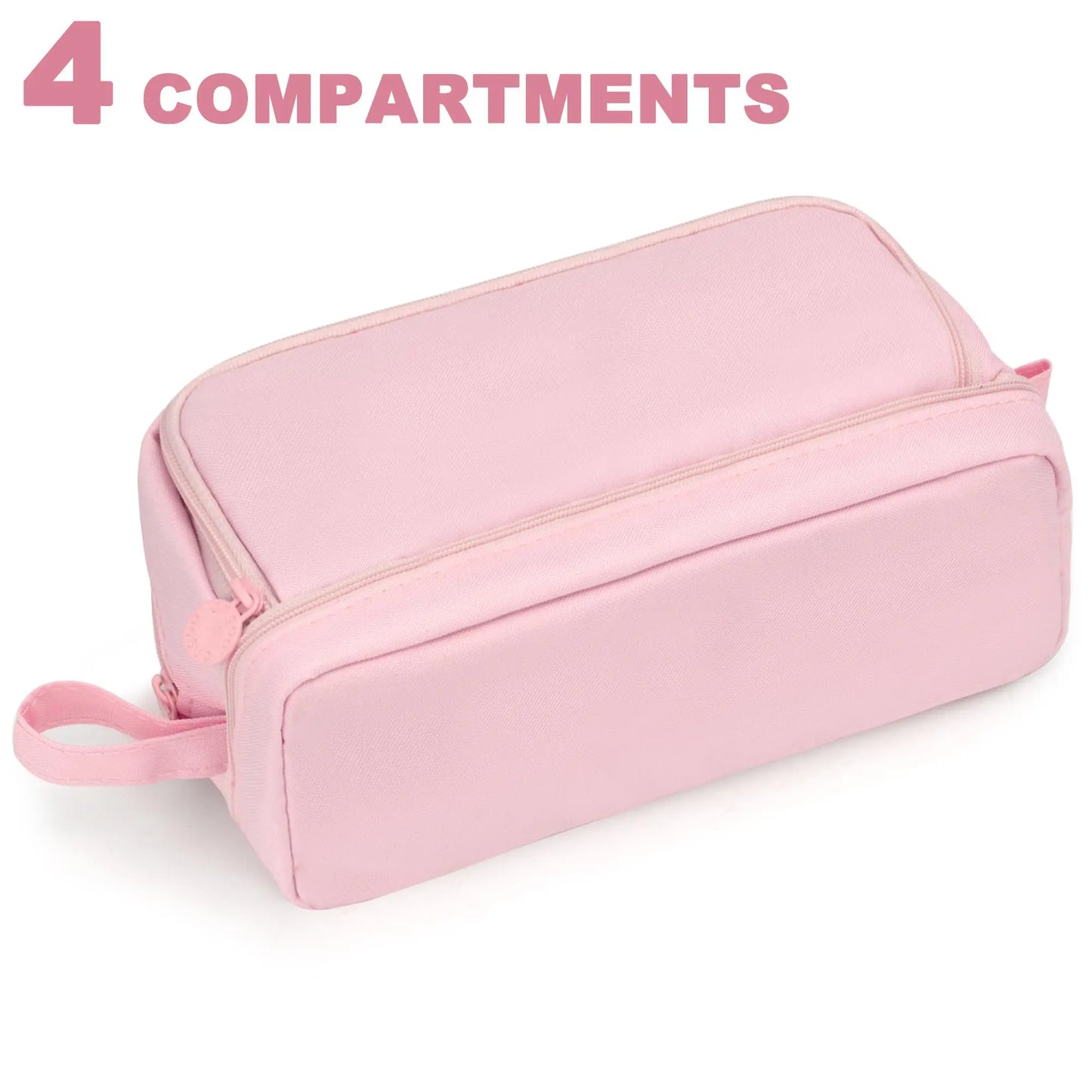 Large-Capacity Portable Pencil Case Minimalist Multi-Compartment Pencil Case Stationery Organizer Desktop Storage Pouch
