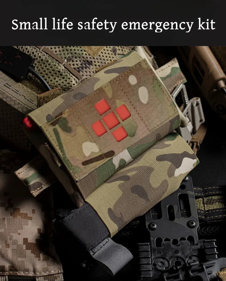 Micro trauma first aid kit, storage bag, trauma survival kit accessories