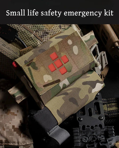Micro trauma first aid kit, storage bag, trauma survival kit accessories