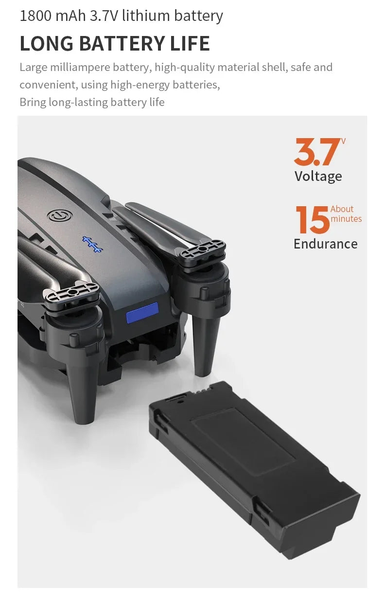 New E99Pro RC Drone 4K Professinal With 1080P Wide Angle HD Camera Foldable Helicopter WIFI FPV Height Hold Gift Toy