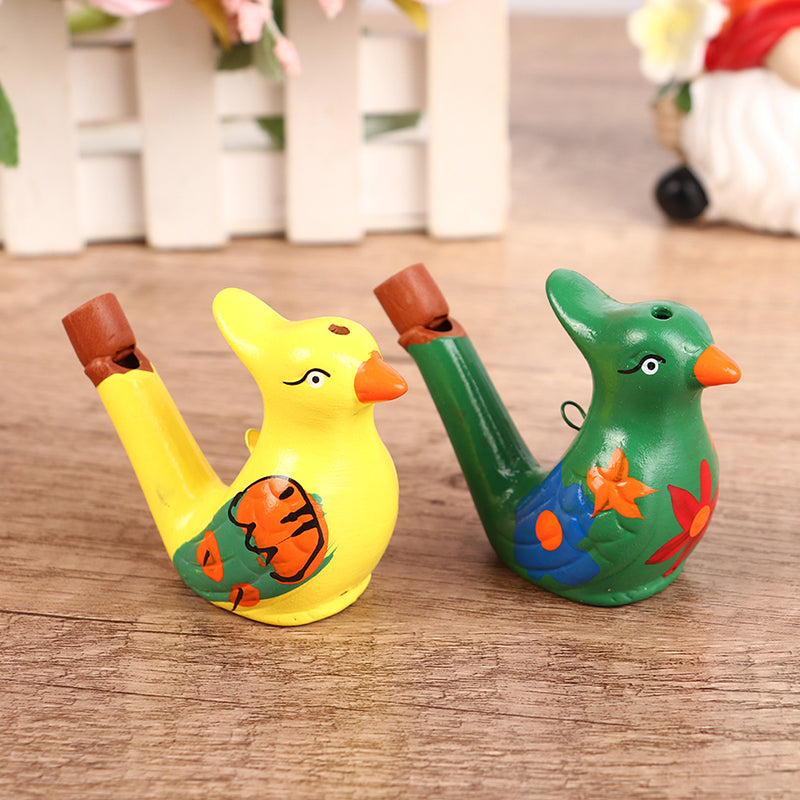 Coloured Drawing Water Bird Whistle for Kid Early Learning Educational Children Toy Musical Instrument Bathtime Musical Gift