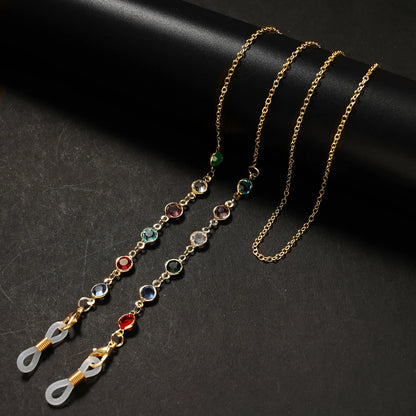 Sunglasses Masking Chains For Women Acrylic Pearl Crystal Eyeglasses Chains Lanyard Glass 2022 New Fashion Jewelry Wholesale