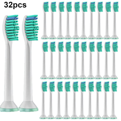4-32pcs  Replacement Toothbrush Heads Compatible with Philips Sonicare Electric Brush Head 1100 2100 4100 4300 5100 5300 6100
