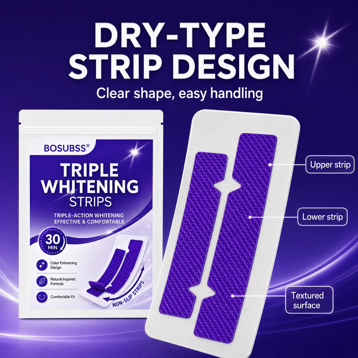 16/8/4pcsWhitening Strips for Teeth, At-Home Smile Care Strips, Easy-Use Oral Beauty Strips for Daily Routine, Bright Smile Appe
