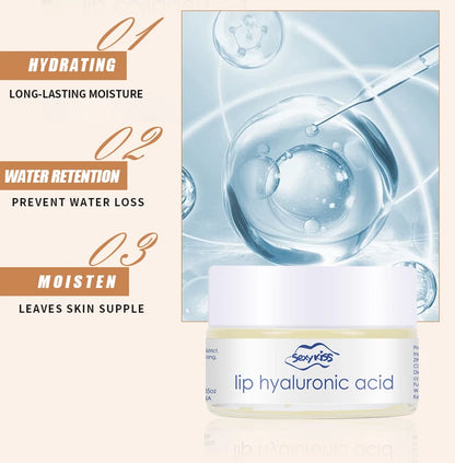 Hyaluronic Acid Collagen Sleep Lip Mask 20g Deep Hydration Lasting Moisturizing Exfoliation Day and Night Can Be Given