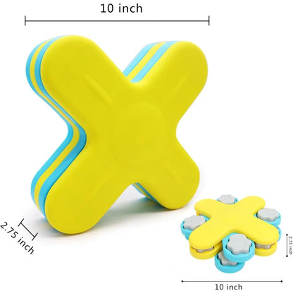 Dog Hollow Ball Toy Rubber Chew Toys for Dogs Cleaning Teeth Molar Bite Resistant Toy with Bell Puppy Training Game