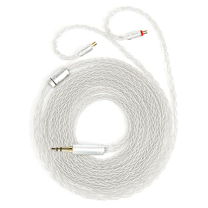 KBEAR ST12plus Earphone Cable 2m 8 Core 4N OFC Silver-plated Upgraded Cable 3.5/4.4mm MMCX/0.78mm 2Pin for CCZ KB03 KS1