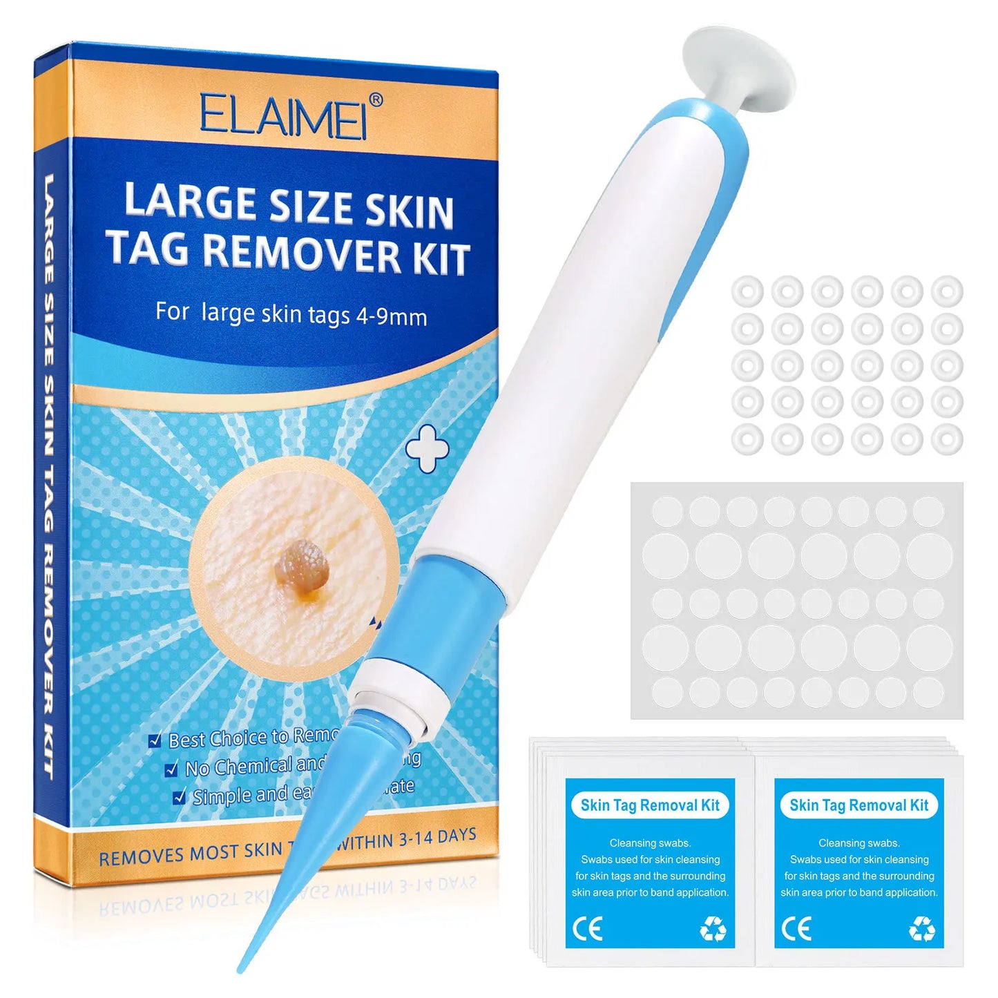 3 In1 Painless Auto Skin Tag Mole Wart Removal Kit Cleaning Tools Face Skin Care Body Wart Dot Treatments Remover Beauty Health