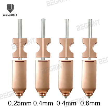 For FlashForge Ad5x Nozzle HTR 550°C Hardened 0.25 0.4 0.6 0.8 32mm³/s High Flow Ad5x Accessories Quick-Detachable Ad5x Hotend